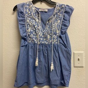 Babydoll embroidered Tunic